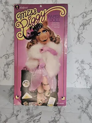 Vintage Miss Piggy Paper Doll With Outfits & Wigs.Colorforms 1980 • $15