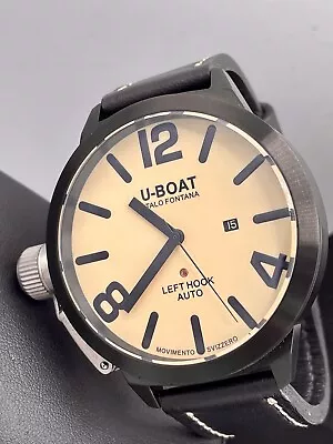 U-BOAT Classico 53 Black PVD Stainless Steel Swiss ETA Automatic 53mm Complete • $997.50