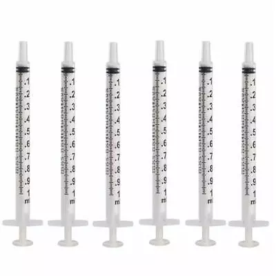 Exotic Nutrition 1mL Slip-Tip Syringe 6 Pack - Baby Animal Feeding Syringes • $8.95