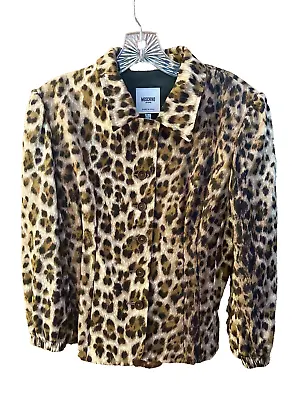 Moschino Vintage Jacket Leopard Print Size 12 • $65