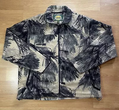 Vintage Cabela’s Camo Fleece Full Zip Men’s XL • $40