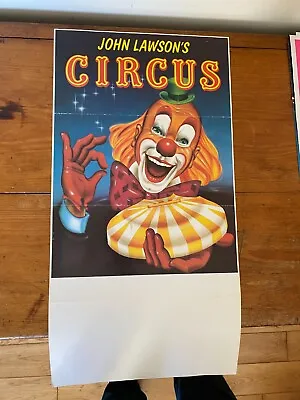 John Lawson's  - Circus Poster 300 X 600 Aprox - No Destination • £5.75