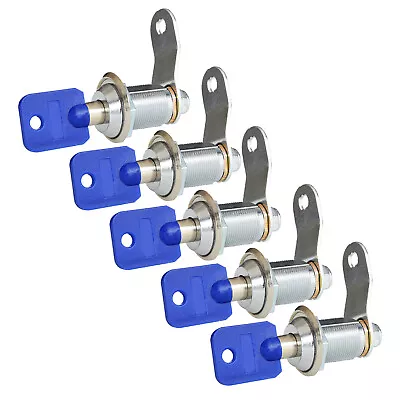 5x Cam Lock 27mm Length For Pinball Machine Arcade Cabinet Door Cupboard Lock E • $26.29