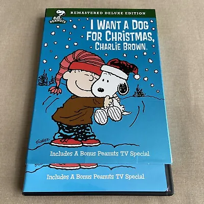 I Want A Dog For Christmas Charlie Brown (DVD 2003 Remastered Deluxe) Snoopy + • $7.99