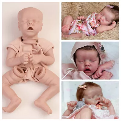 Lifelike Reborn Baby Doll Kits Unpainted Newborn Baby Doll DIY Replacement Part • £15.28
