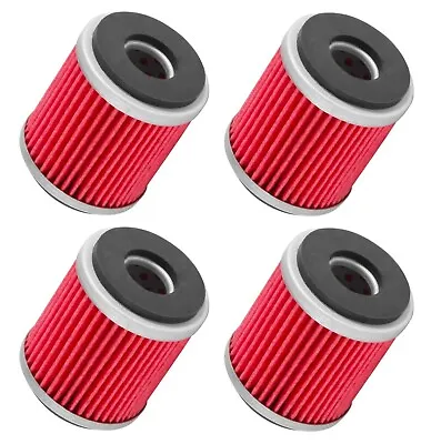 4-Pack Oil Filter Filters For Yamaha YFZ450 YFZ450R YFZ450W YFZ450X Raptor 250 • $13.96