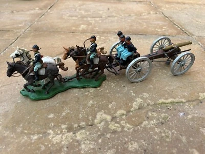£19.99 • Buy Britains ACW Union Limber, Crew, Napoleon Cannon Complete