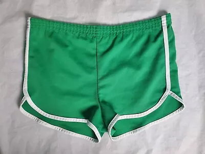 Vintage 1970's Kmart Gym Running Athletic Shorts Green Men's Size Large (36-38) • $48.01