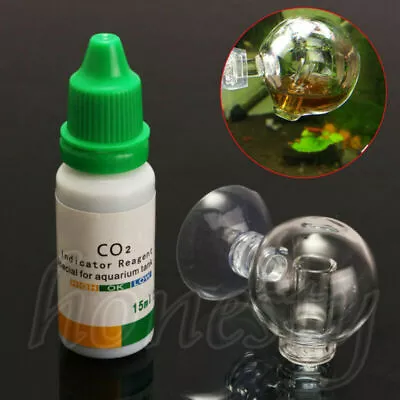 Aquarium Carbon Dioxide CO2 Monitor Glass Drop Ball Checker Tester PH Indicator • $3.89