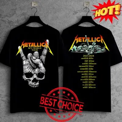 SALE!! Metallica Band Metal Tour 2023 2024 M72 Tour Music Event T-Shirt • $18.99