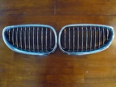 $9.99 • Buy 2004 2005 2006 2007 2008 BMW E60 5 Series OEM FRONT Bumper Kidney Grille Pair