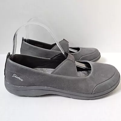 Skechers Shoes Womens 8.5 Lite Step Helium Gray Slip On Mary Janes 48856 • £24.12