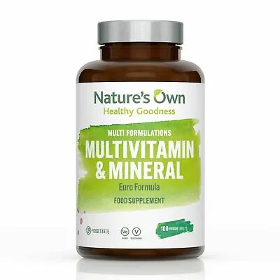 Nature's Own Multivitamin & Mineral 100 Vegan Tablets • £18.99