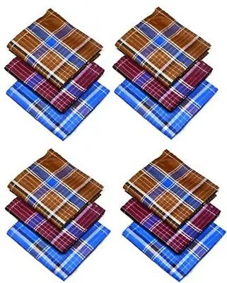 36 Pcs Soft Cotton Multiple Color Hankies Handkerchief For Men's Free Shipping • £55.13