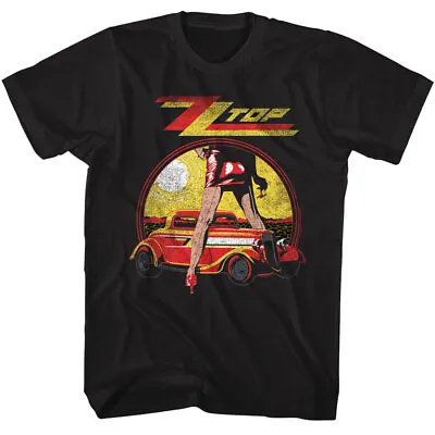 ZZ Top Legs Over 1933 Ford Eliminator Coupe Men's T Shirt Rock Music Band Merch • $43.02
