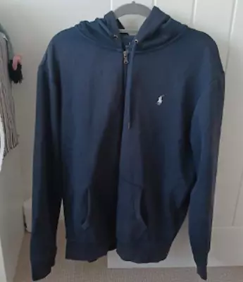 Ralph Lauren Men’s Performance Zip Long Sleeve Hoodie XL (Navy)  RRP £179 • £55.99