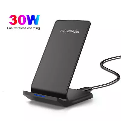 30W Fast Wireless Charger Stand Dock Pad For Apple IPhone 11 12 13 14 15 Pro Max • £8.39