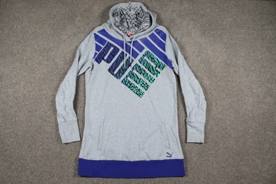 $7.49 • Buy Puma Hoodie Men Medium Grey Jumper Long Sleeve Logo Activewear Gym Pullover