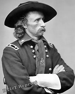 Civil War General George Custer 1865 Circa Portrait  8x10 Photo • $12.95