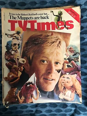 Tv Times September  24-30 1977 Robert Redford /  The Muppets • $6.22