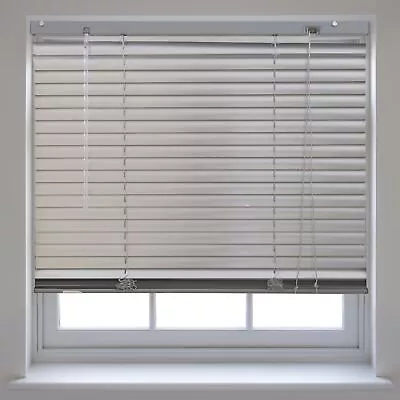 Venetian Blinds Silver Aluminium Window Blind For Home Office New Easy Fit • £28.99