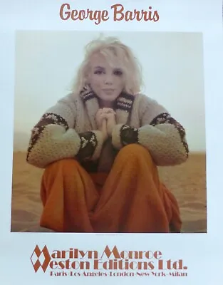 George Barris  The Warm Up  Marilyn Monroe Poster From Edward Weston Collection • $250