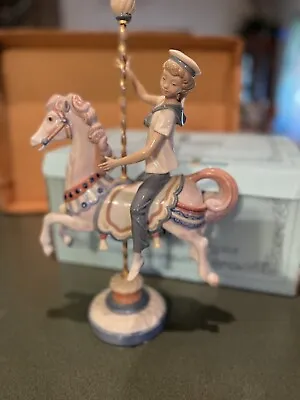 Lladro Porcelain 'Boy On Carousel Horse' Figurine • $439.99