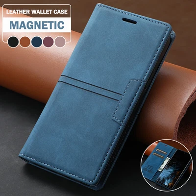 For IPhone 15 14 13 12 11 Pro Max SE 8 7 Plus XS Case Leather Wallet Flip Cover • $13.99