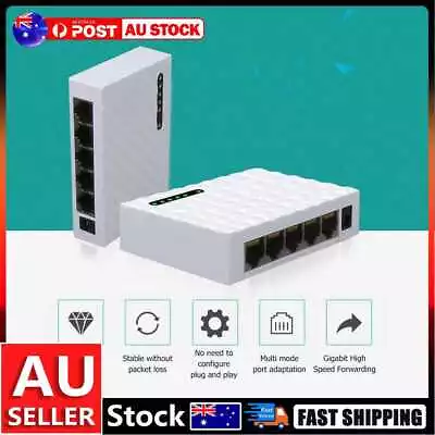 5 Port 1000Mbps Gigabit Desktop Switch RJ45 LAN Fast Network Ethernet HUB Shunt  • $22.99