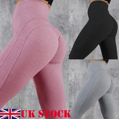 £6.99 • Buy Womens Anti-Cellulite Gym Leggings High Waist Yoga Pants Butt Lift Sport Fitness