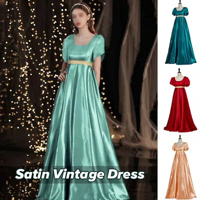 Medieval Regency Bridgerton Dress Victorian Ball Gown Costume Cosplay Party • $37.83