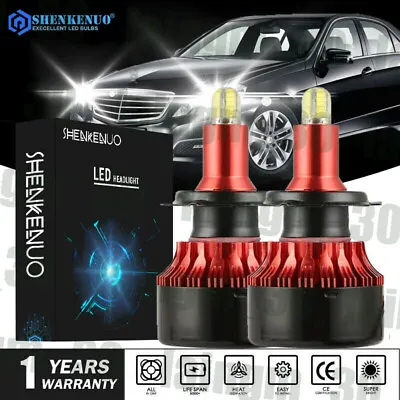 Pair Bright White H7 Headlight Kit LED Bulbs For MERCEDES E W211 W210 W124 W212 • $33.76