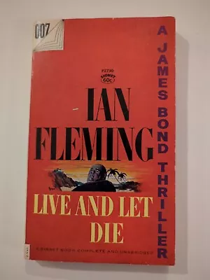 LIVE AND LET DIE BY IAN FLEMING PAPERBACK SIGNET 1954  JAMES BOND 007 Vintage SC • $19.99