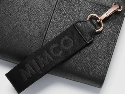 $30 • Buy MIMCO X 1  WEBBING WRIST STRAP BLACK ROSE GOLD   New + MIMCO Dust Bag💕💕💕