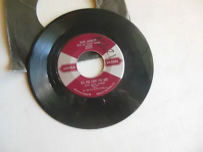 MARV JOHNSON All The Love I've Got/ Ain't Gonna Be That Way UNITED ARTISTS  45 • $7.49