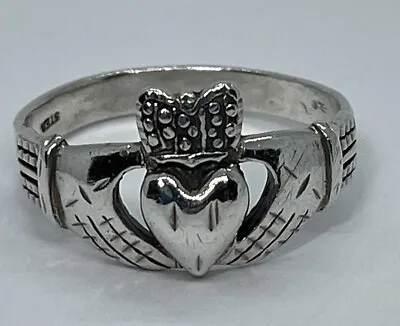 Mens Sterling Silver Claddagh Ring • $29.99