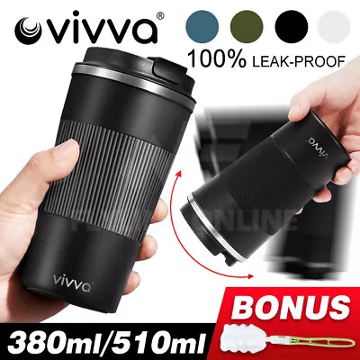 $18.89 • Buy Vivva Insulated Coffee Mug Cup Thermal Stainless Steel Flask Vacuum Thermos