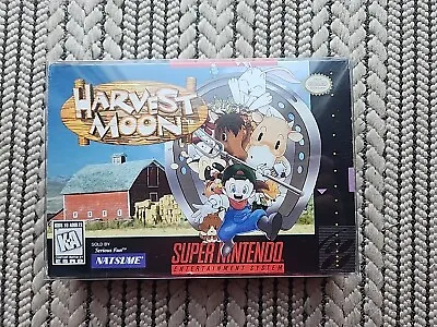 Harvest Moon Super Nintendo SNES Video Game Complete In Box • $799