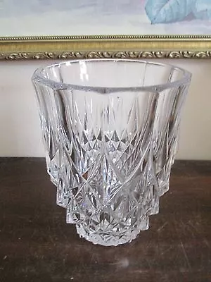  Val St. Lambert Lead Crystal Vase Signed 6.5  • $75