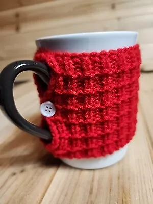 EUC Sweater Mug Gray By Threshold (Red/White/Mocca) Stoneware 12oz • $8