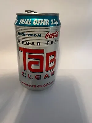 Vintage Coca Cola 1993 Empty Tab Clear Trial Can Pop Soda 330ml Very Rare  • £45