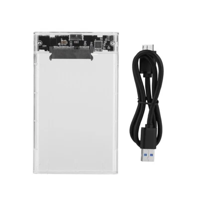 $12.95 • Buy USB 3.0 To 2.5 Inch SATA HDD SSD Disk Drive External Enclosure Transparent Case
