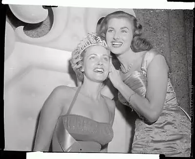 Miss Universe Beauty Contest Winner 1954 Miriam Stevenson USA 1 Old Photo • $5.79