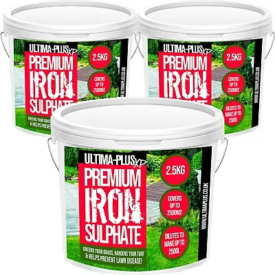 Ultima Lawn Fertiliser 7.5kg Pure Lawn Iron Tonic Sulphate Grass Feed 7500m2 • £20.95