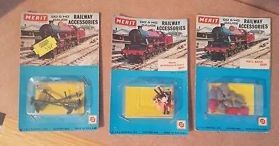 Three Boxed Packs Of Merit 00 Gauge Station Accessory Packs. Lot BK 197 • £1.99