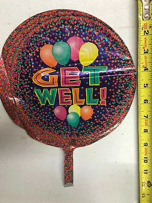 NOS Mylar Helium Balloon 9  Lot Of 6 Get Well Confetti • $4.79