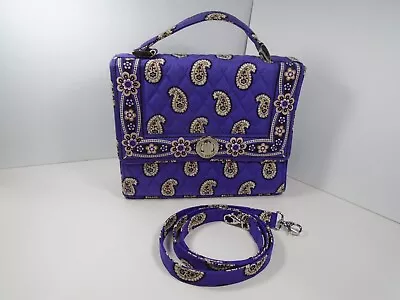 Vera Bradley Julia Violet Purple Paisley Convertible Bag • $12