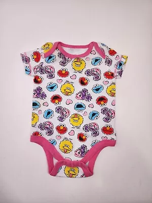 Sesame Street  One Piece Bodysuit Infant Baby Girl Newborn • $2.50