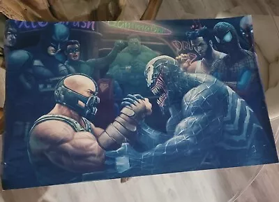 BANE Vs VENOM PRINT Poster Marvel Vs DC 38 X 24 • $20