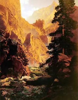 Canyon Creek Landscape By Maxfield Parrish • $15.95